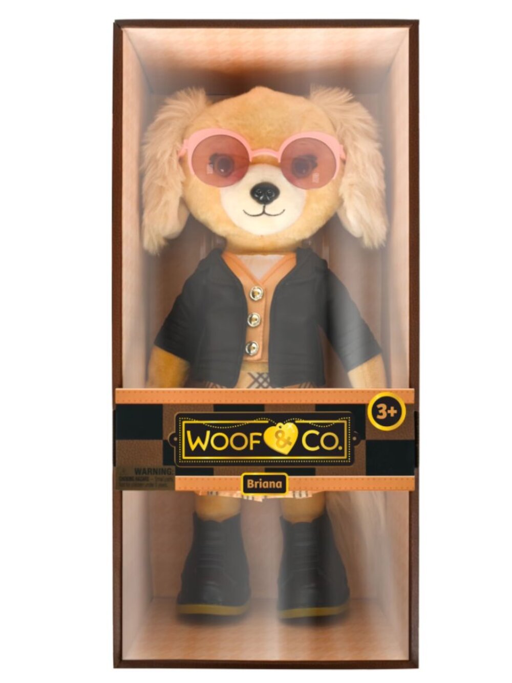 NEW Woof & Co 15-inch Briana Poseable Plush Golden Retriever Fashion Doll